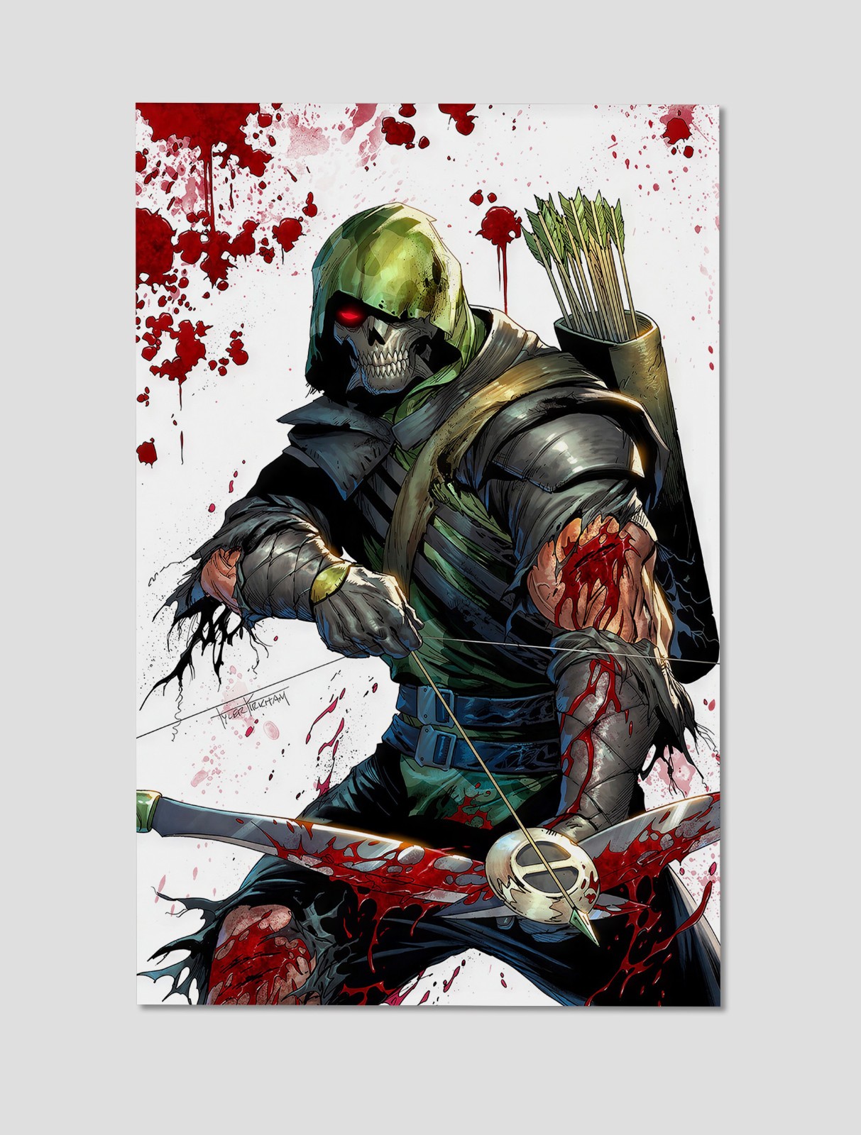 Green Arrow Undead Archer Premium Giclee Print Poster 11x17 DC Wall Art