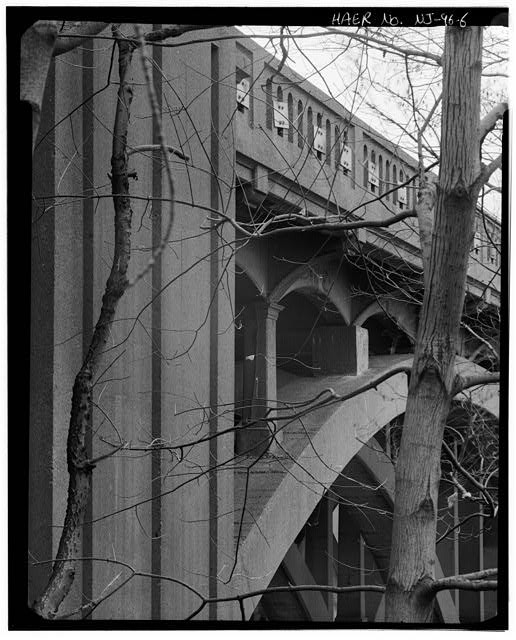 Photo:Paterson NJ 1993 Passaic River Bridge U.S. Route 46 North Elevation