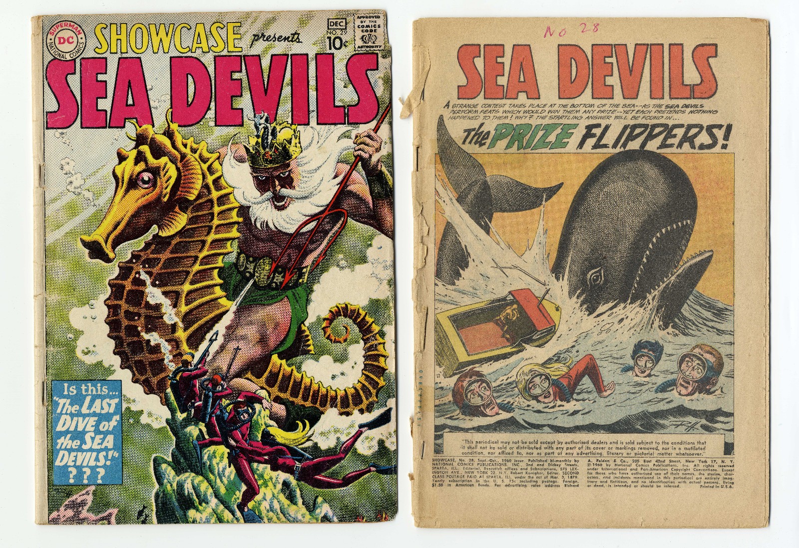 Showcase #28 29 DC 1956 1st Sea Devils Russ Heath