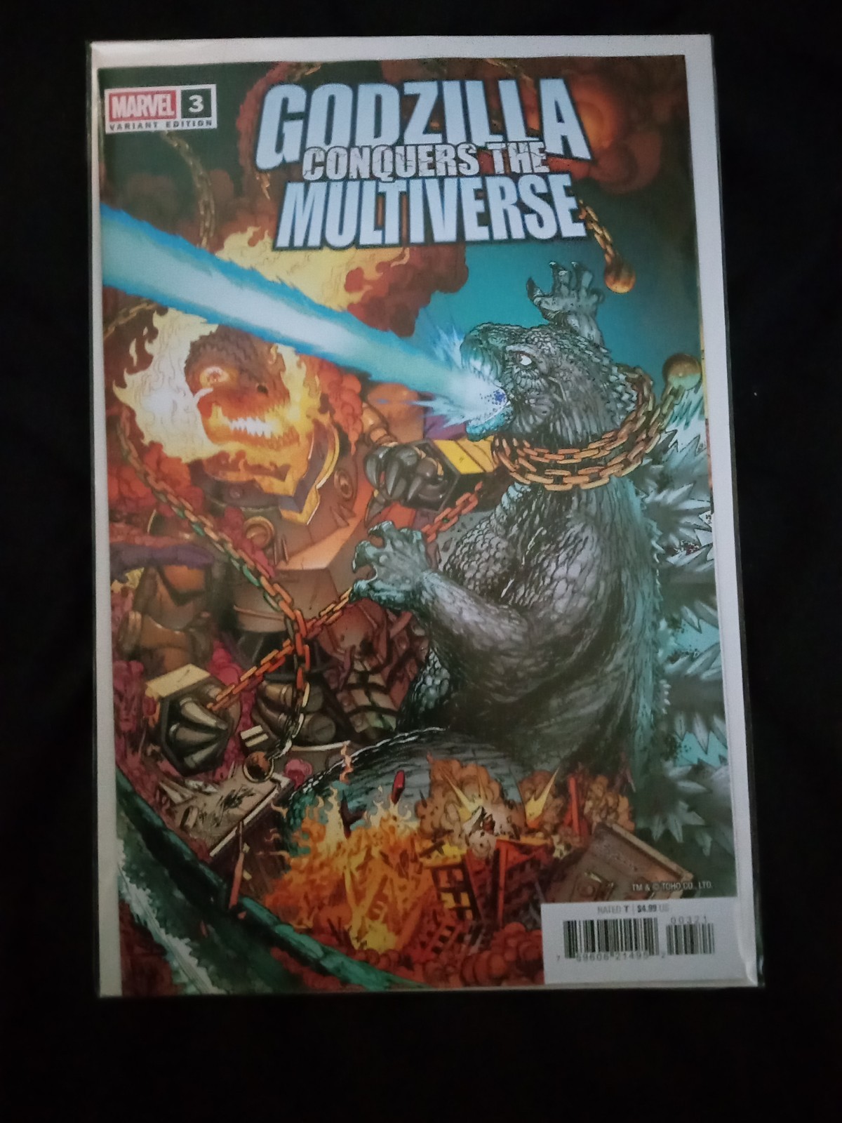 Godzilla Conquers The Multiverse #3 2026 Mark Bagley Cover B Marvel EB74