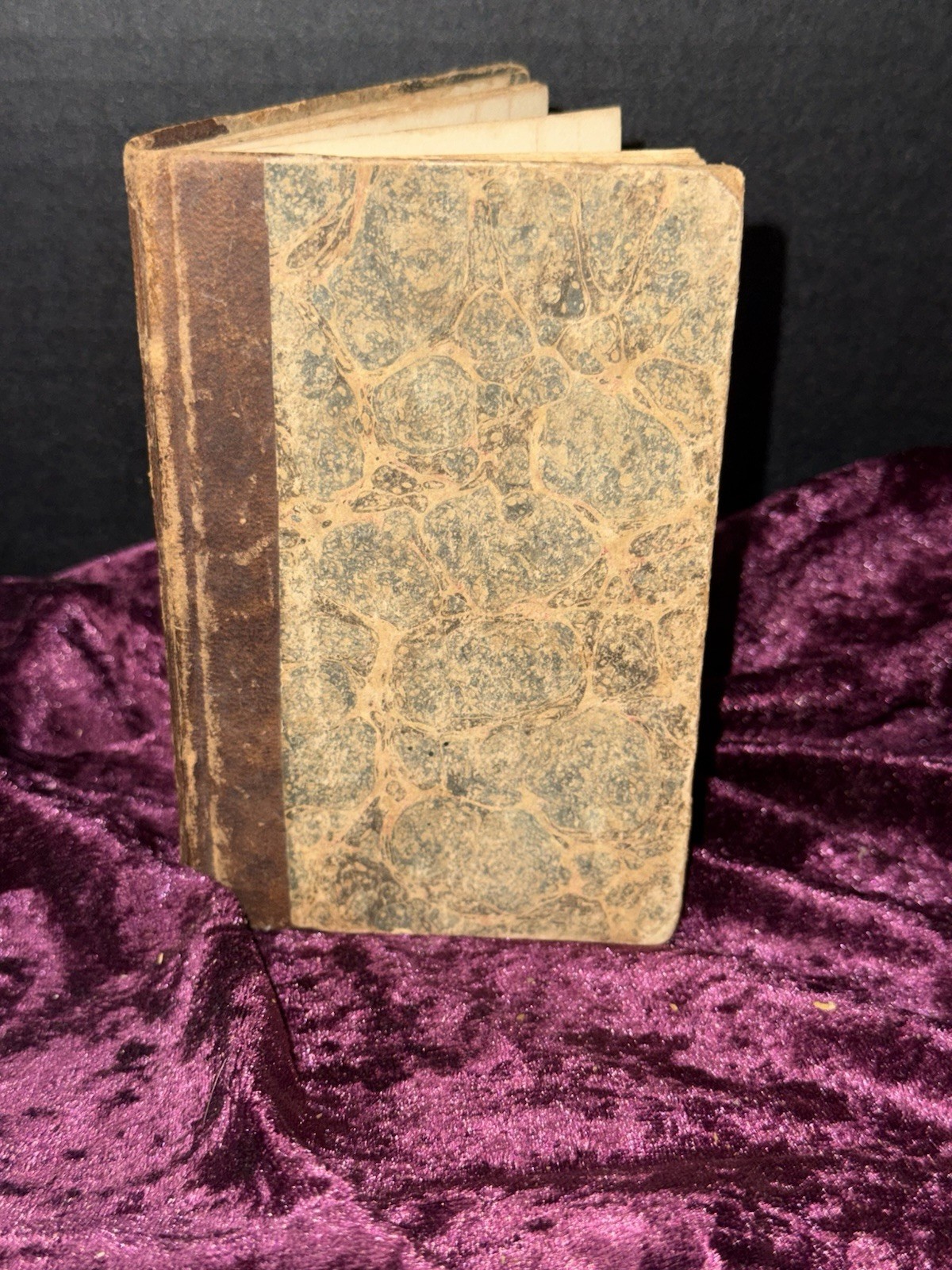 Antique Pre Civil War Pocket Ledger Diary 1830s Handwritten