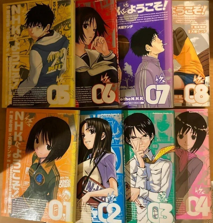 WELCOME TO THE NHK vol. 1-8 Set Comics complete Kenji Oiwa Japanese version