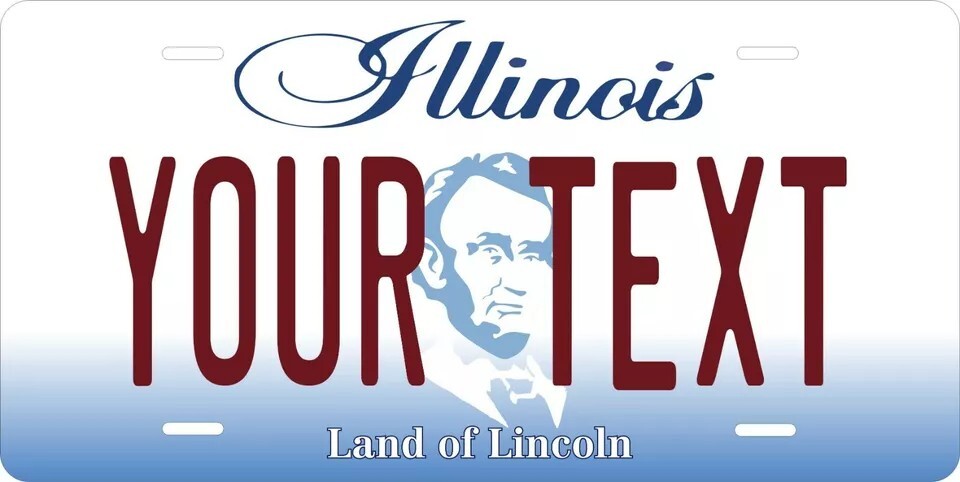 Illinois 2004 Custom State License Plate Personalized 12\