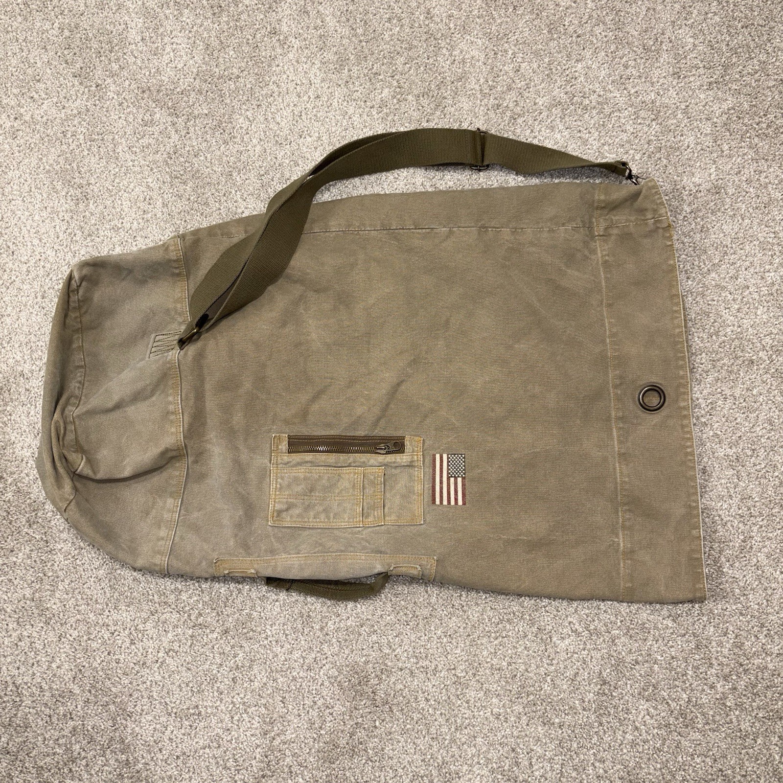Vintage Old Navy Surplus Gear Shoulder Bag R12 Military Style Field Issued Y2K