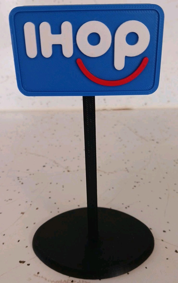 IHOP Miniature Restaurant Sign. 3d Printed. 5\ IHOP Miniature Restaurant Sign. 3d Printed. 5\