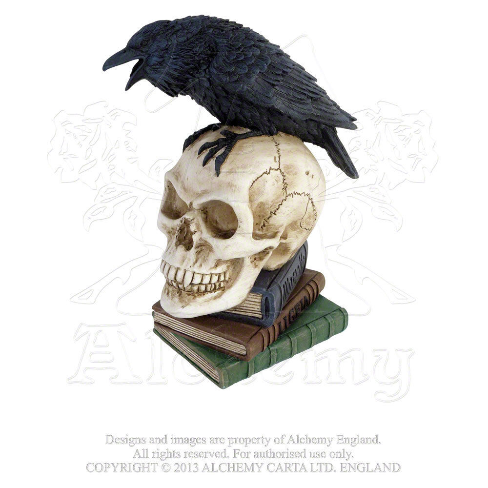 Alchemy Gothic Vault Poe\'s Raven NEVERMORE Mythic Raven Omens & Lost Souls Skull