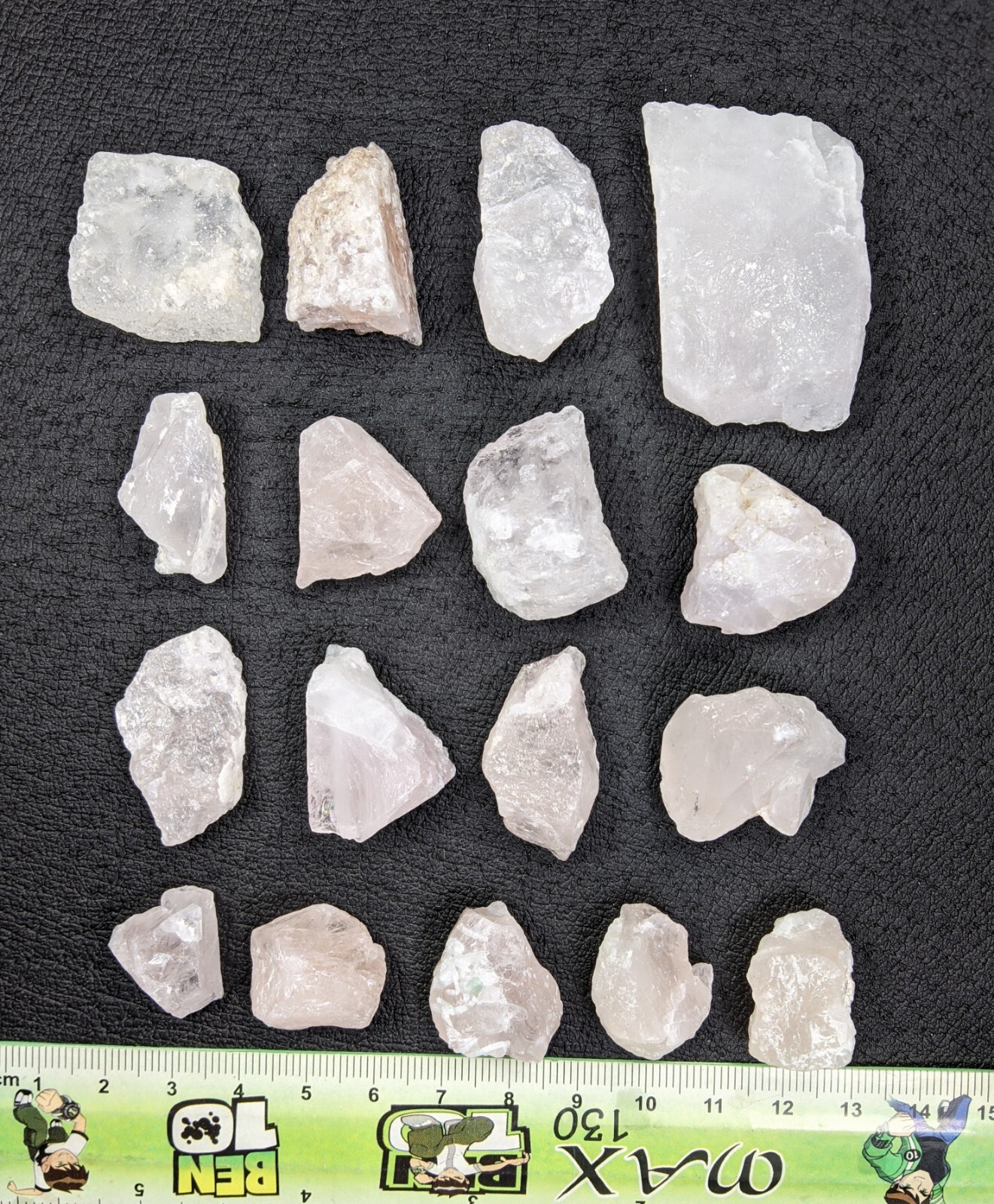 Morganite Rough Crystals ( 17 Pcs Lot ) 