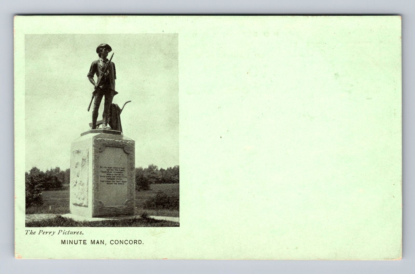 Concord MA-Massachusetts, Minute Man, Nat\'l Educational Assoc. Vintage Postcard