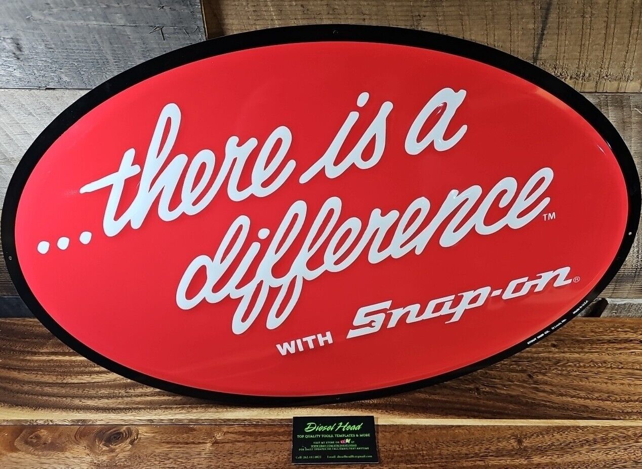 NEW SNAP ON TOOLS METAL SIGN “THERE IS A DIFFERENCE 24”x15” Stout Sign 