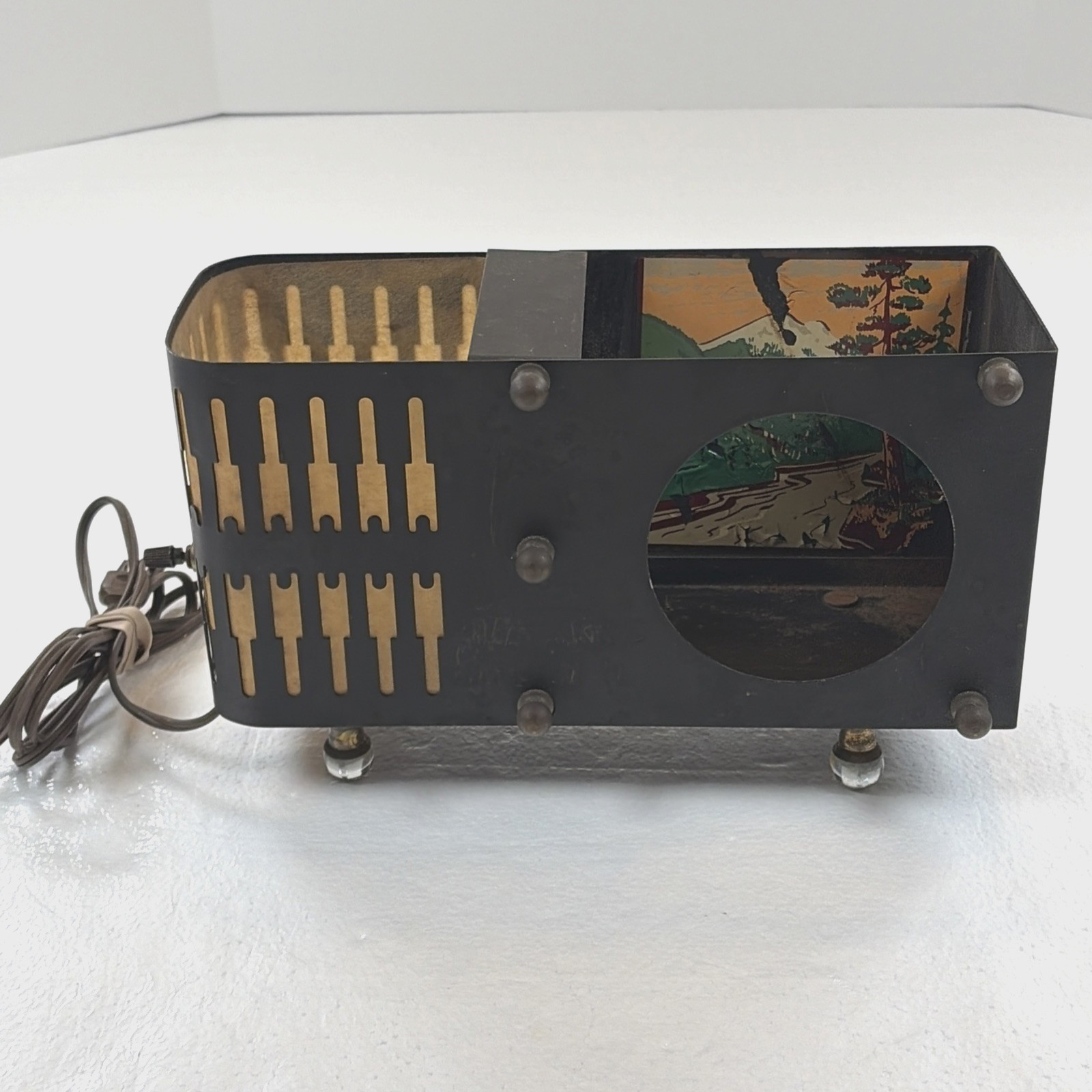 Vintage MCM Bilt-Rite 50's Fish Tank TV Lamp Aquarium Desk Lamp Missing Glass Vintage MCM Bilt-Rite 50's Fish Tank TV Lamp Aquarium Desk Lamp Missing Glass