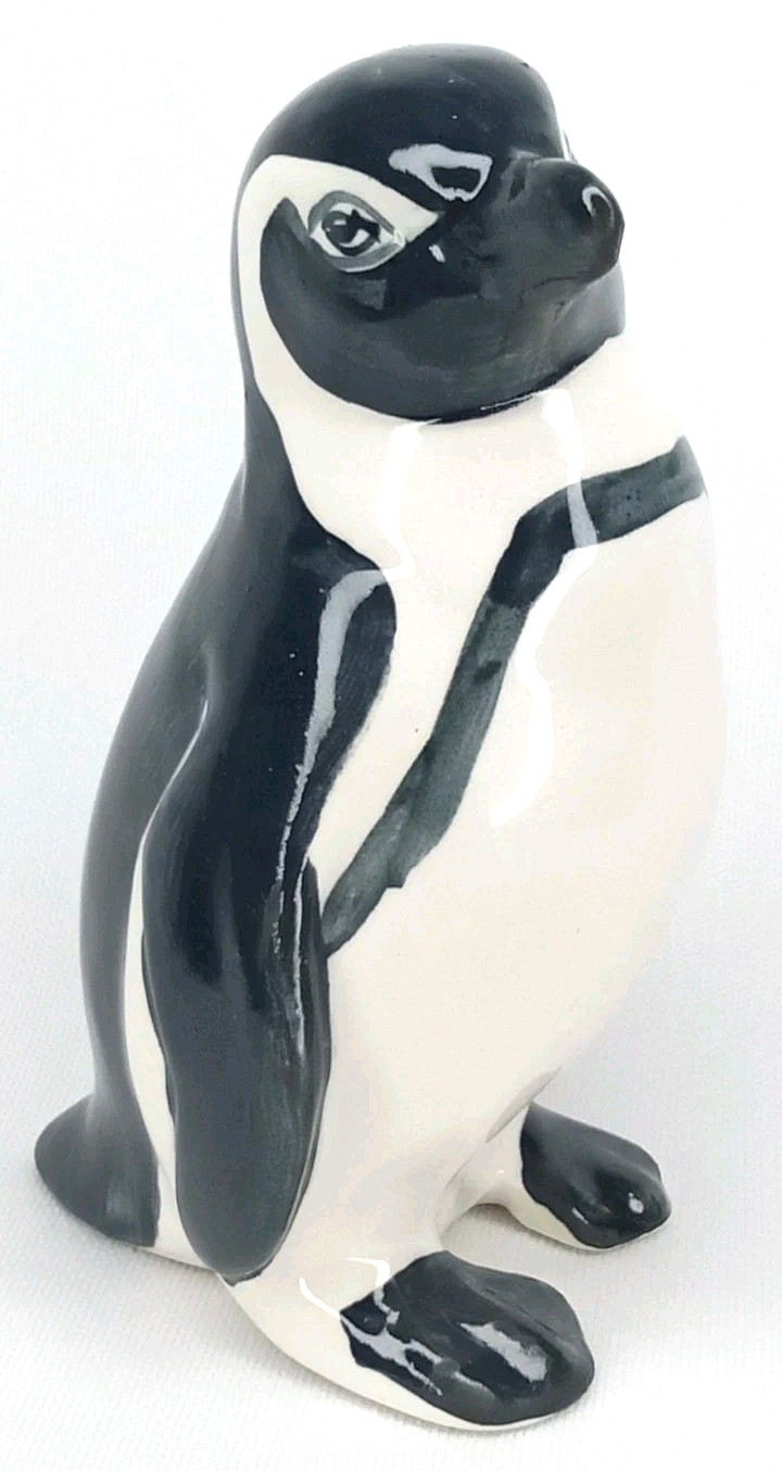 Vintage 1970s Poole Pottery Linley Adams African Penguin Made In England Signed