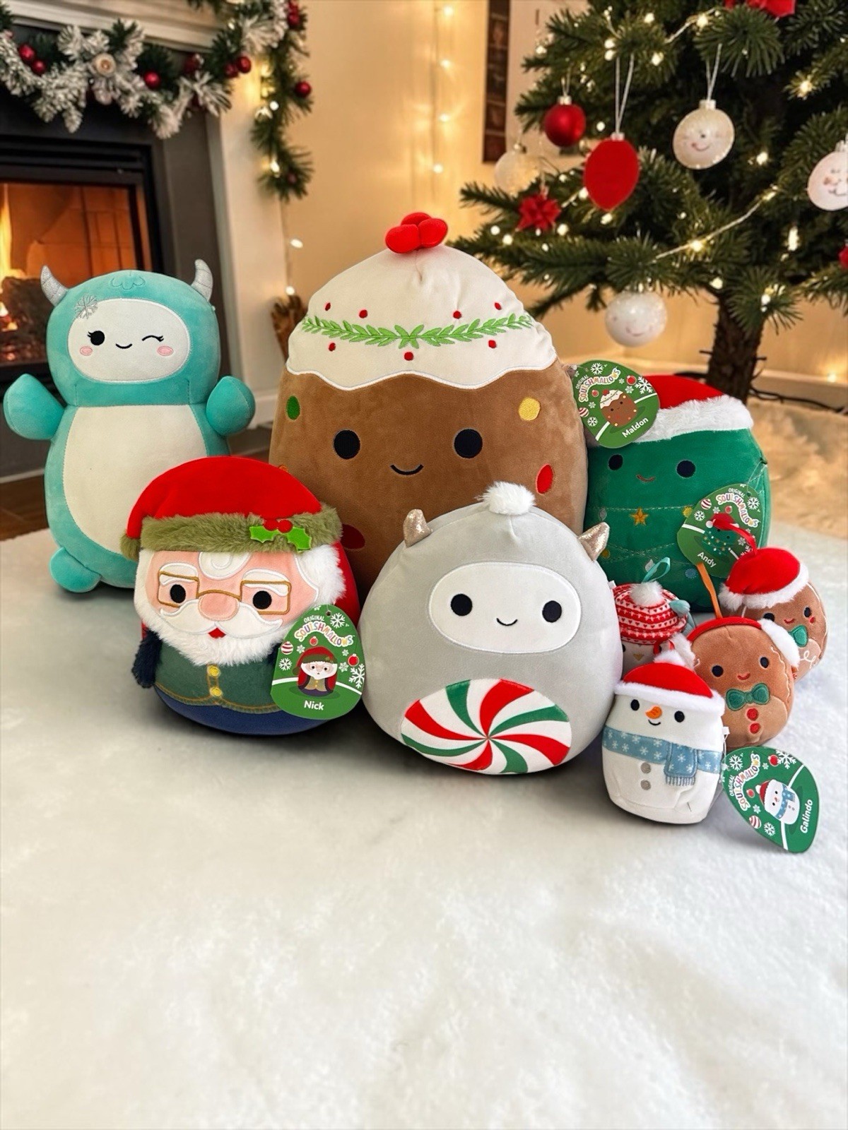 Christmas Squishmallow Lot of 8 14\