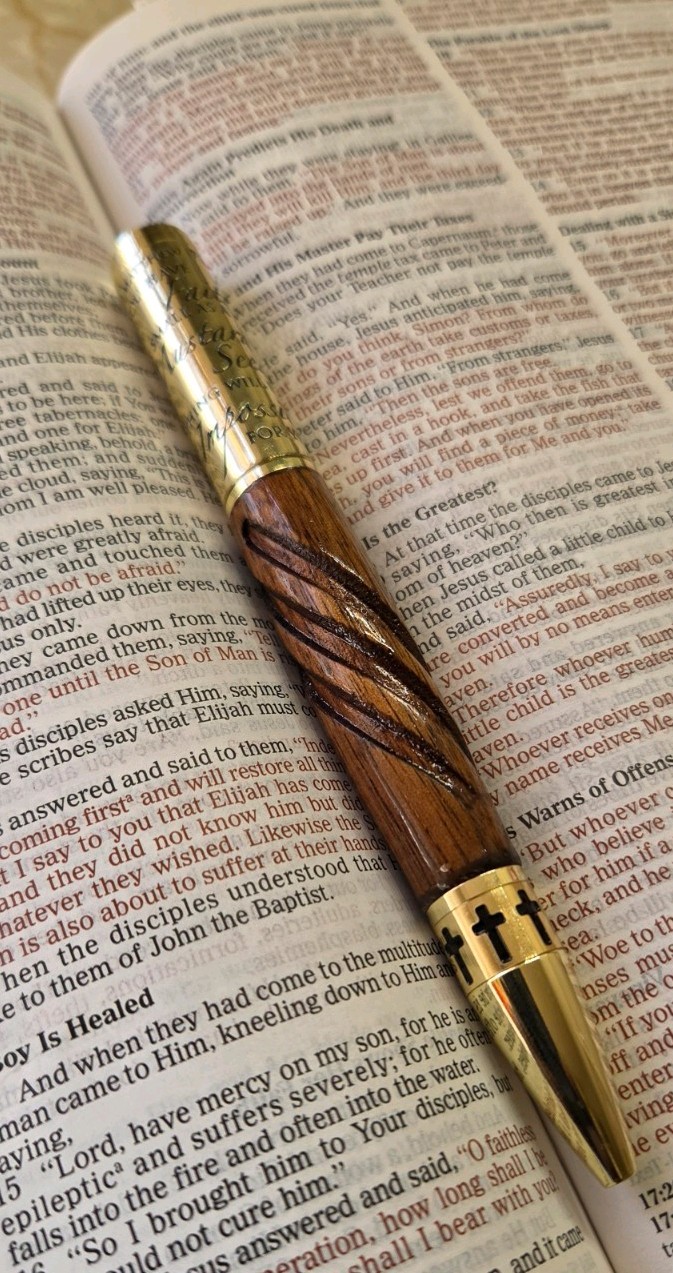 Handmade Matthew 17:20 Twist Pen Handmade Matthew 17:20 Twist Pen