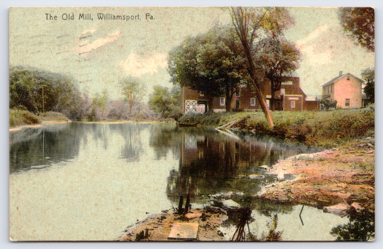 Postcard - The Old Mill - Williamsport, Pennsylvania - Rotograph, 1908 (Q72)