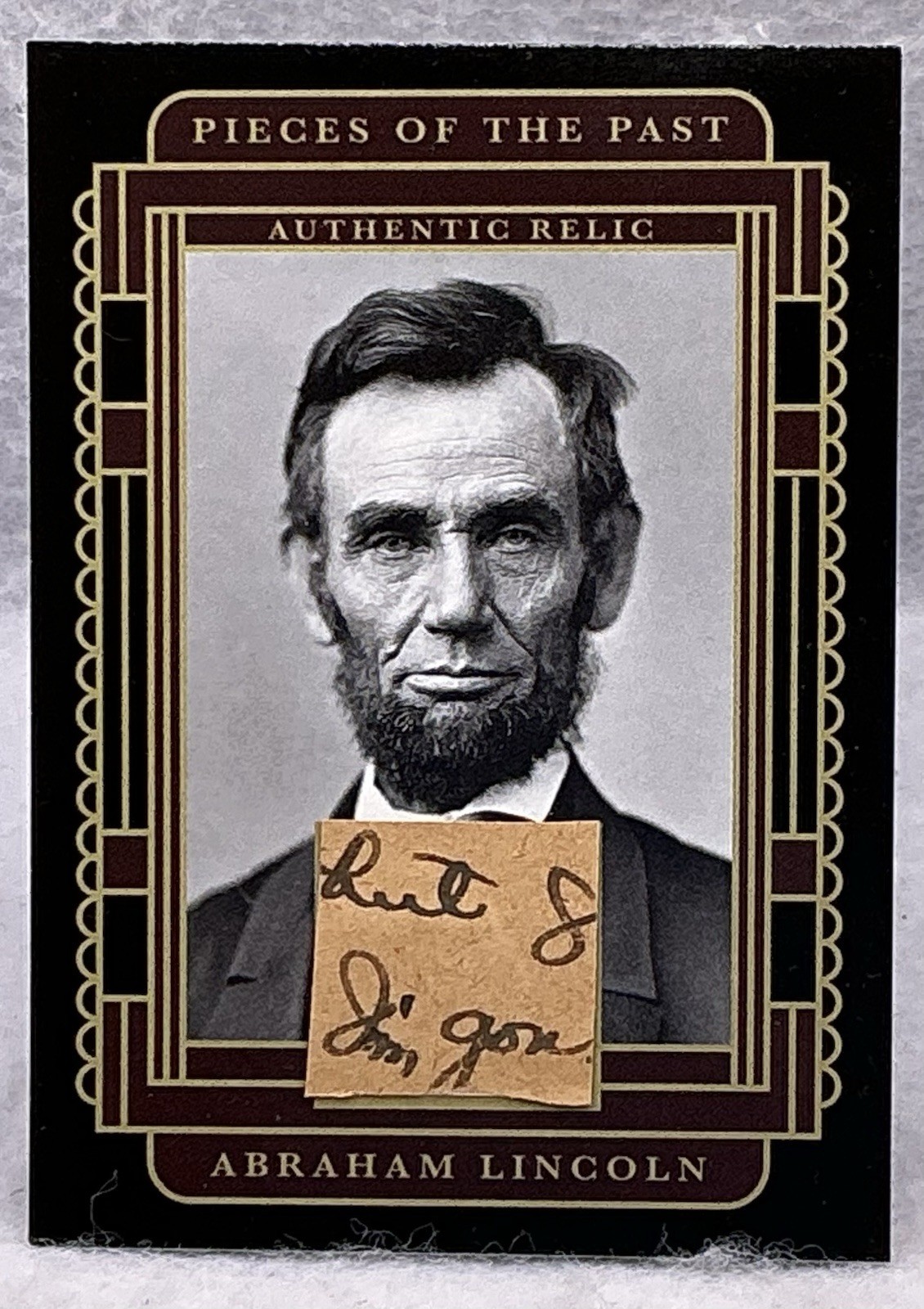 2025 Pieces Of The Past One Time Series Abraham Lincoln SR-AL2 Handwritten Relic