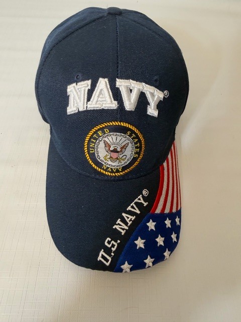 U.S. Navy Adjustable Hat Eagle Anchor Seal Flag Brim Official Licensed NWOT