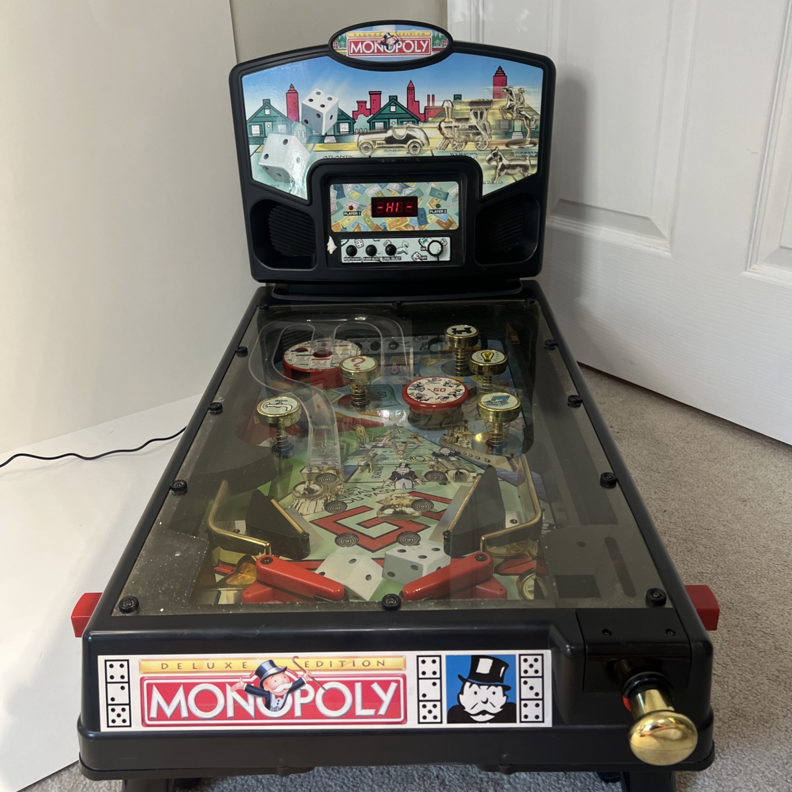 Hasbro Deluxe Monopoly *Rare* Pinball Game Year 2000 Tested/Working