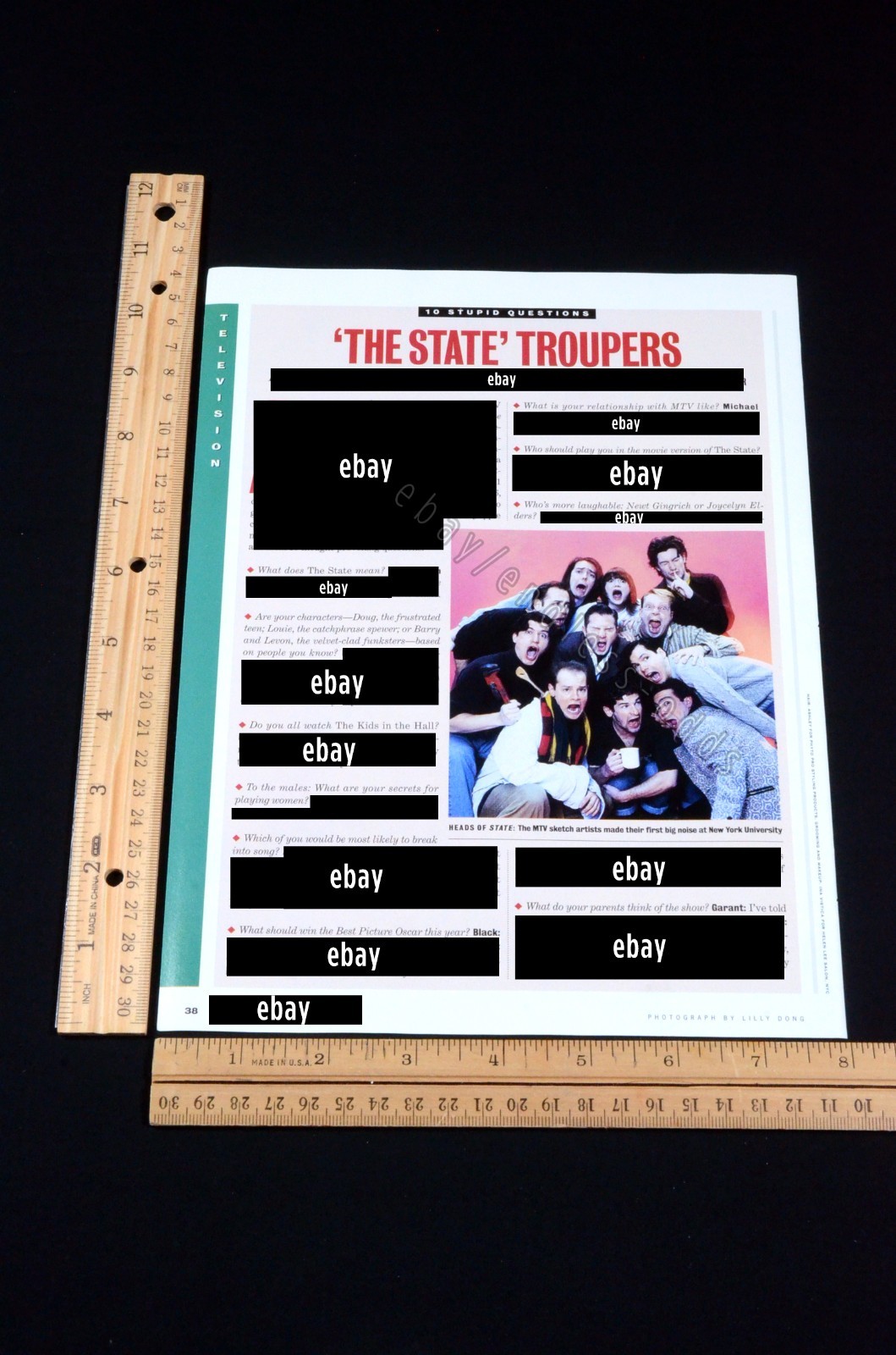 1995 The State MTV Cast Interview Q&A Magazine Page Article Clipping 90s 1990s