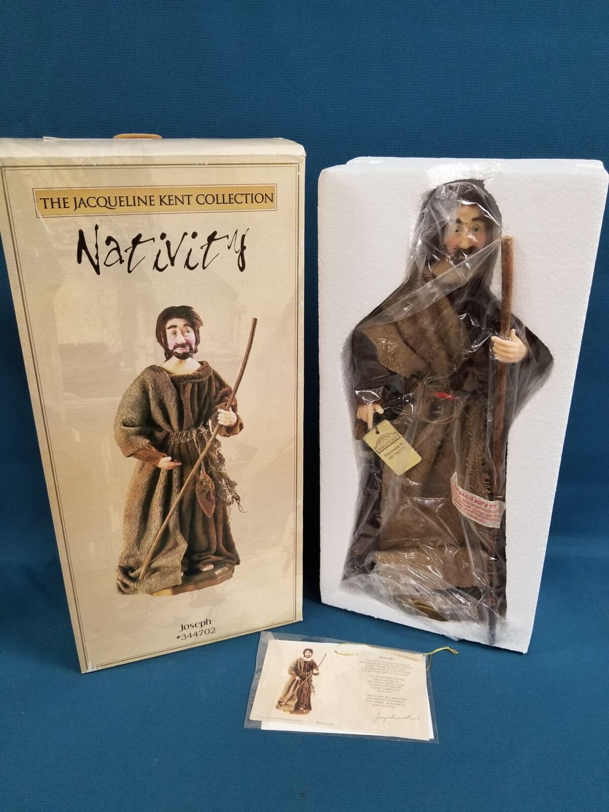 NIOB Jacqueline Kent Collection Nativity Joseph Christmas Doll #344702