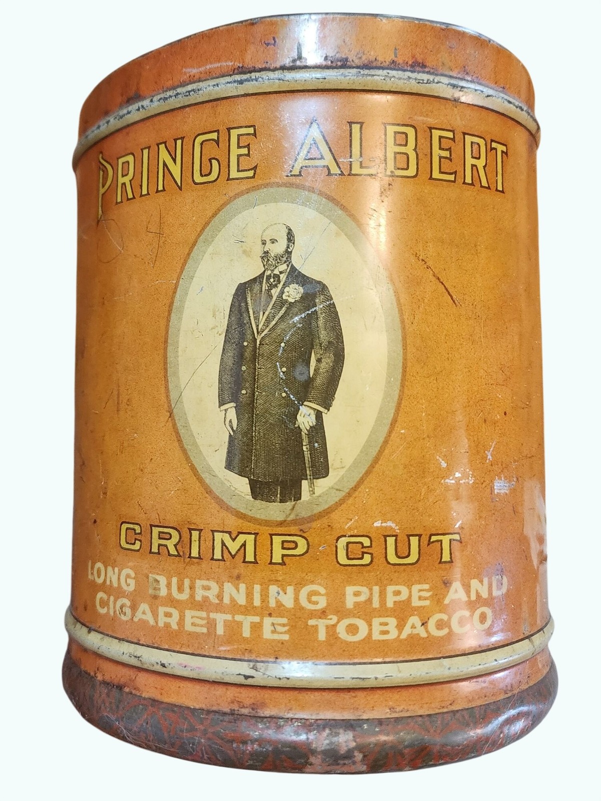 Vtg Prince Albert Tobacco Tin Filled w Assorted Sewing Buttons Spools & Notions