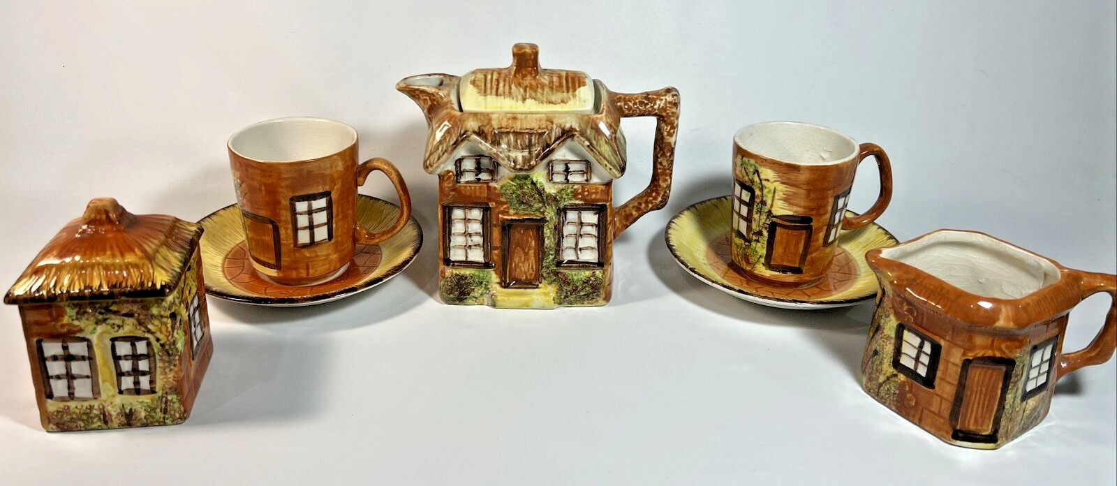 Price Kensington Cottage Ware Tea Set Made In England Limited Stamped, Vintage