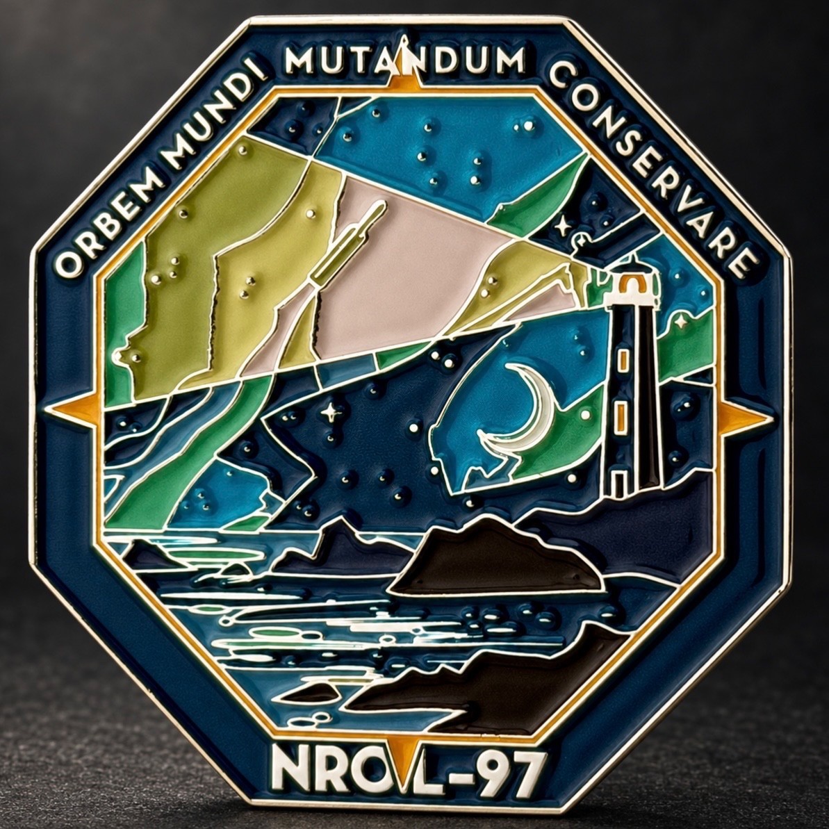 NRO NROL-97 First Falcon Heavy SpaceX 9/11 25th Anniversary Challenge Coin