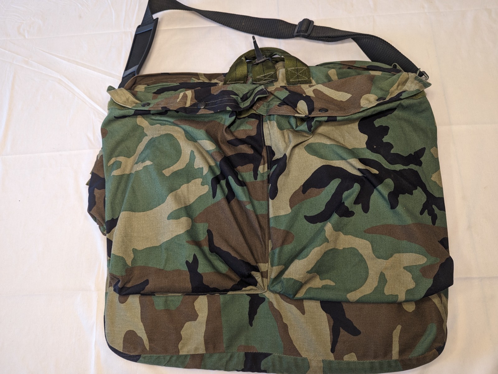 USGI US Military HGU-56/P Flyers Helmet Bag Woodland M81 BDU Camo Sack Army
