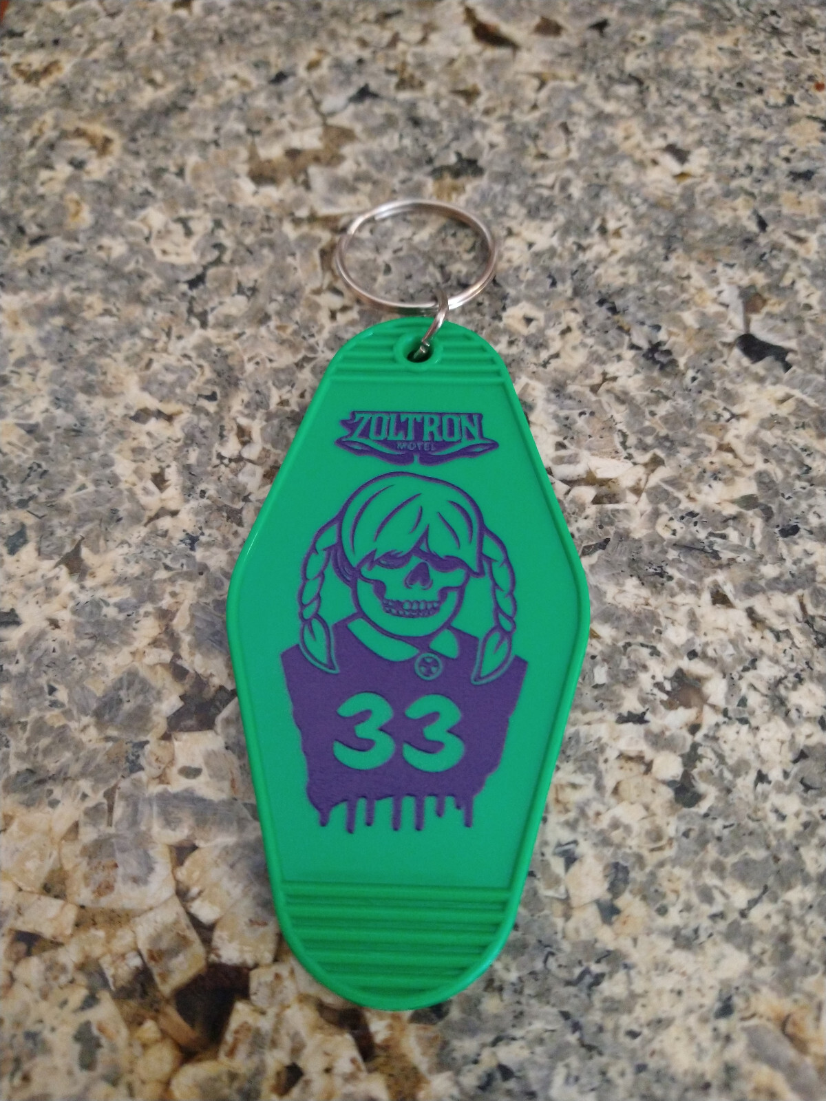 The Zoltron Motel - 33 Keychain **Rare, Sold Out**
