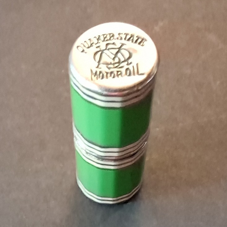 COLLECTORS VINTAGE 1940s QUAKER STATE OIL  Ad/Promo Lighter by Weston 