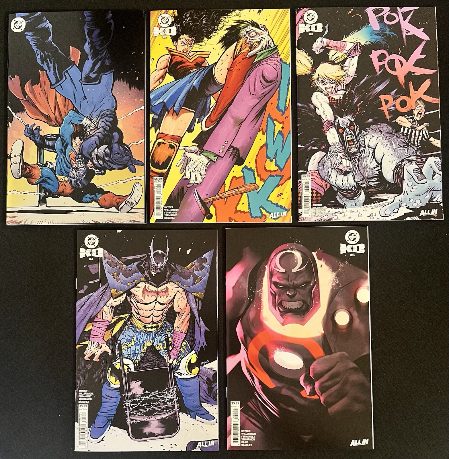 DC KO - 5 Issue Set - Issue #s 1, 2, 3, 4 & 5 (DC 2025) DWJ & Ben Oliver Covers