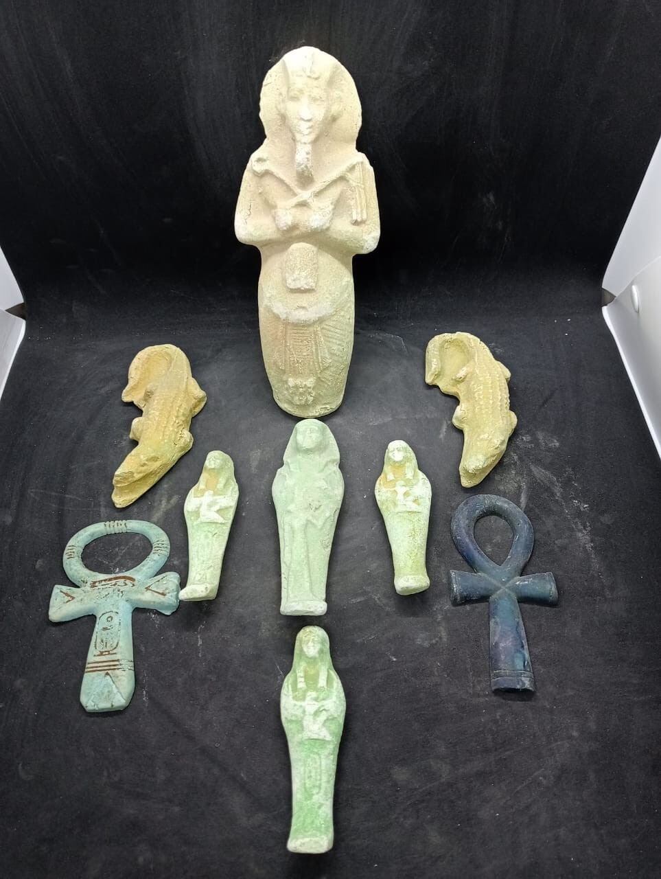 Rare Ancient Egyptian Antiquities Amulets of Legendary Pharaonic Symbols BC