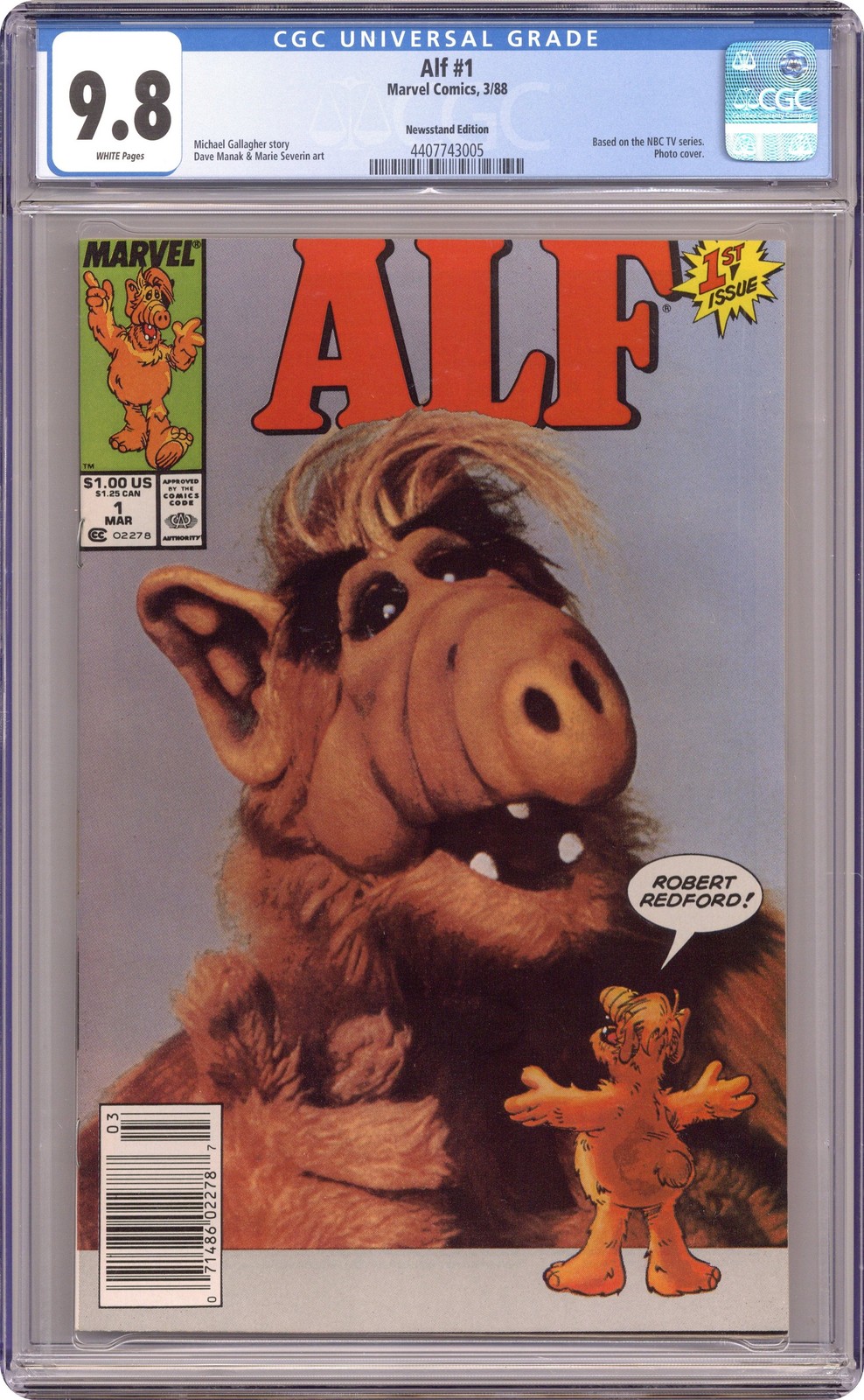ALF 1N CGC 9.8 Newsstand 1988 4407743005