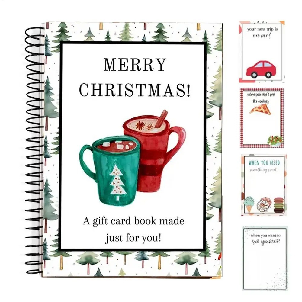 Festival Christmas Gift Card Book Merry Christmas