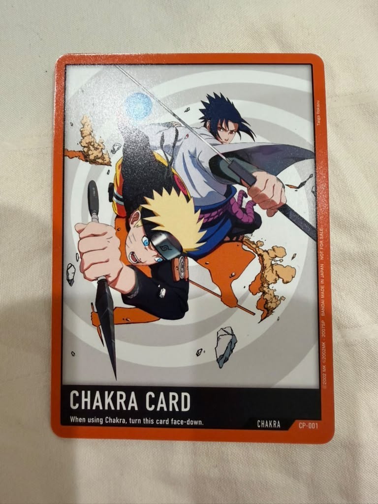 2026 New York Comic Con Bandai Naruto Chakra CP-001 Promo Card TCG