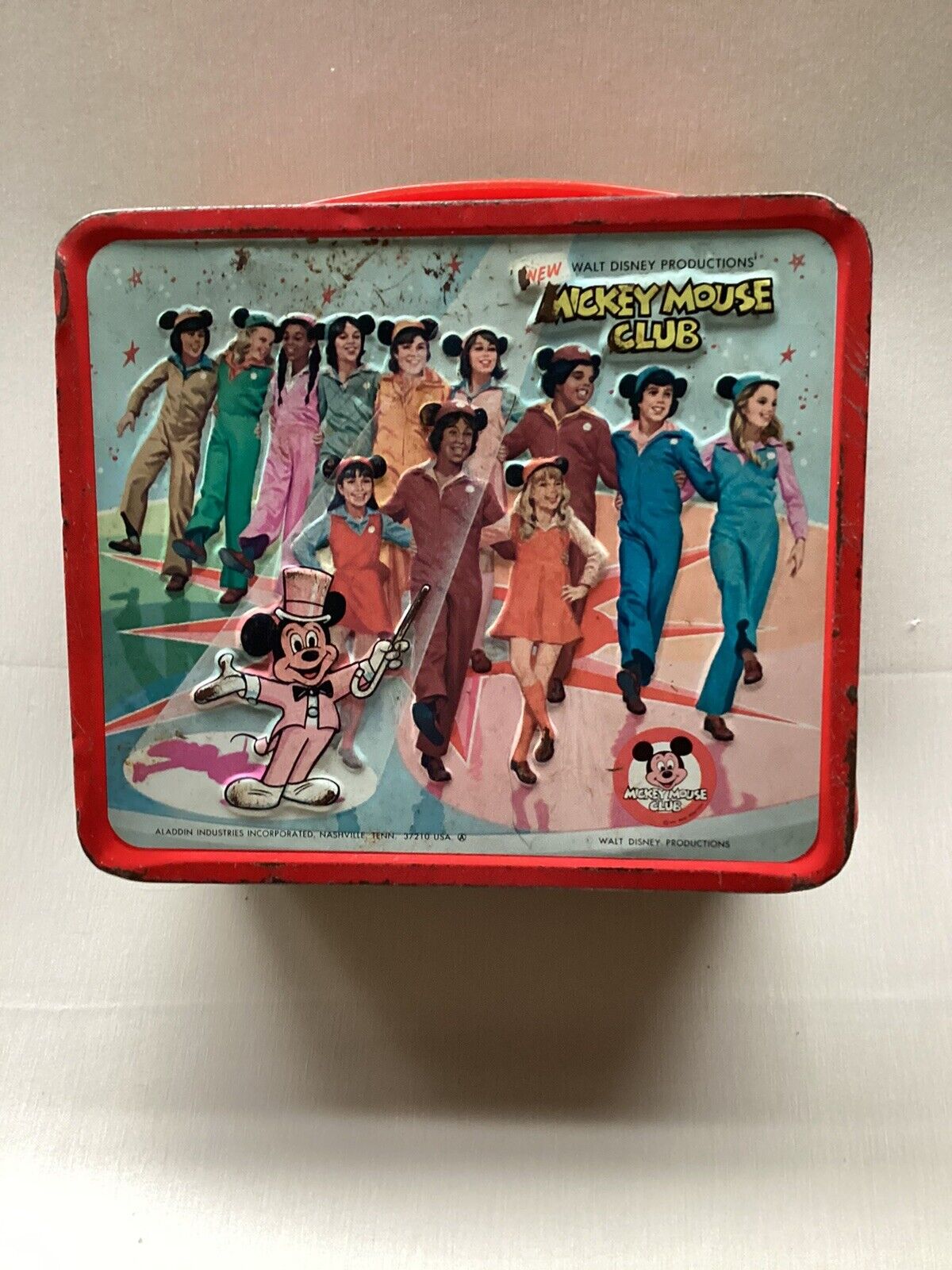 1977 Walt Disney The Mickey Mouse Club Metal Lunchbox; no thermos