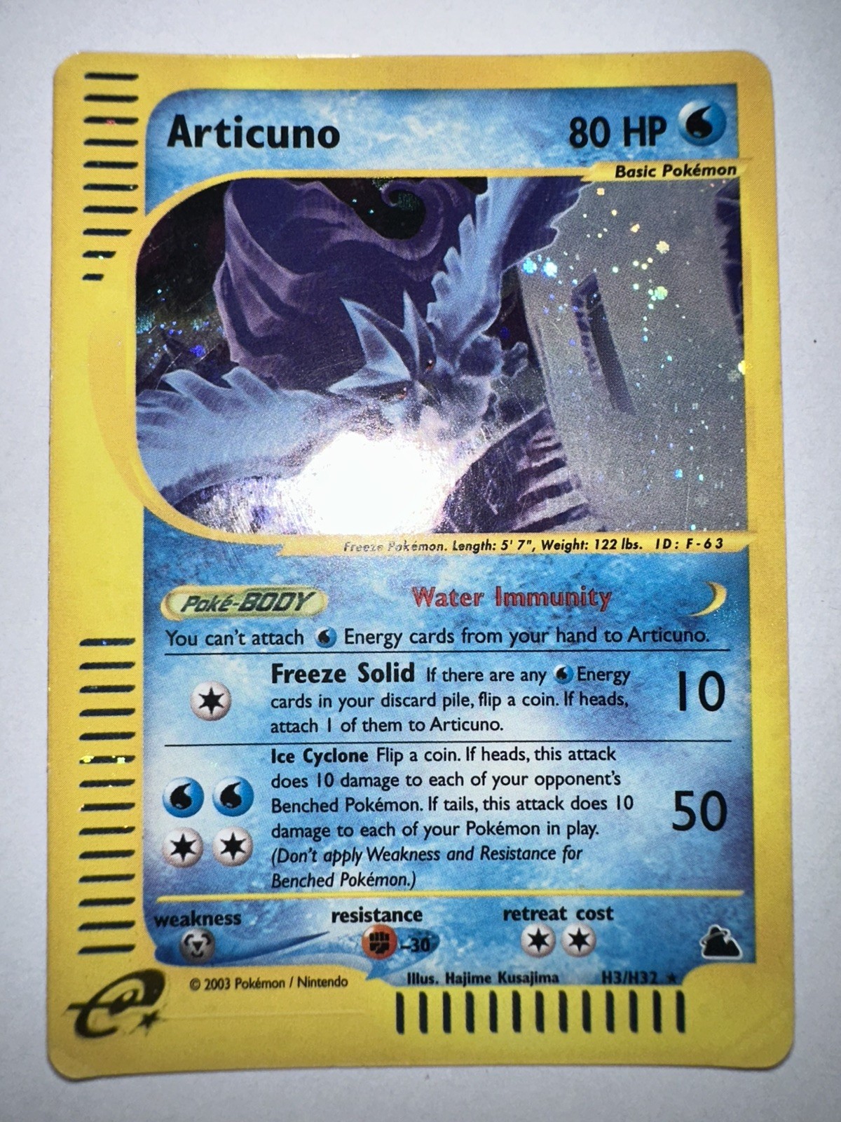 Articuno - H3/H32 - Pokemon Skyridge Holo Rare Card MP