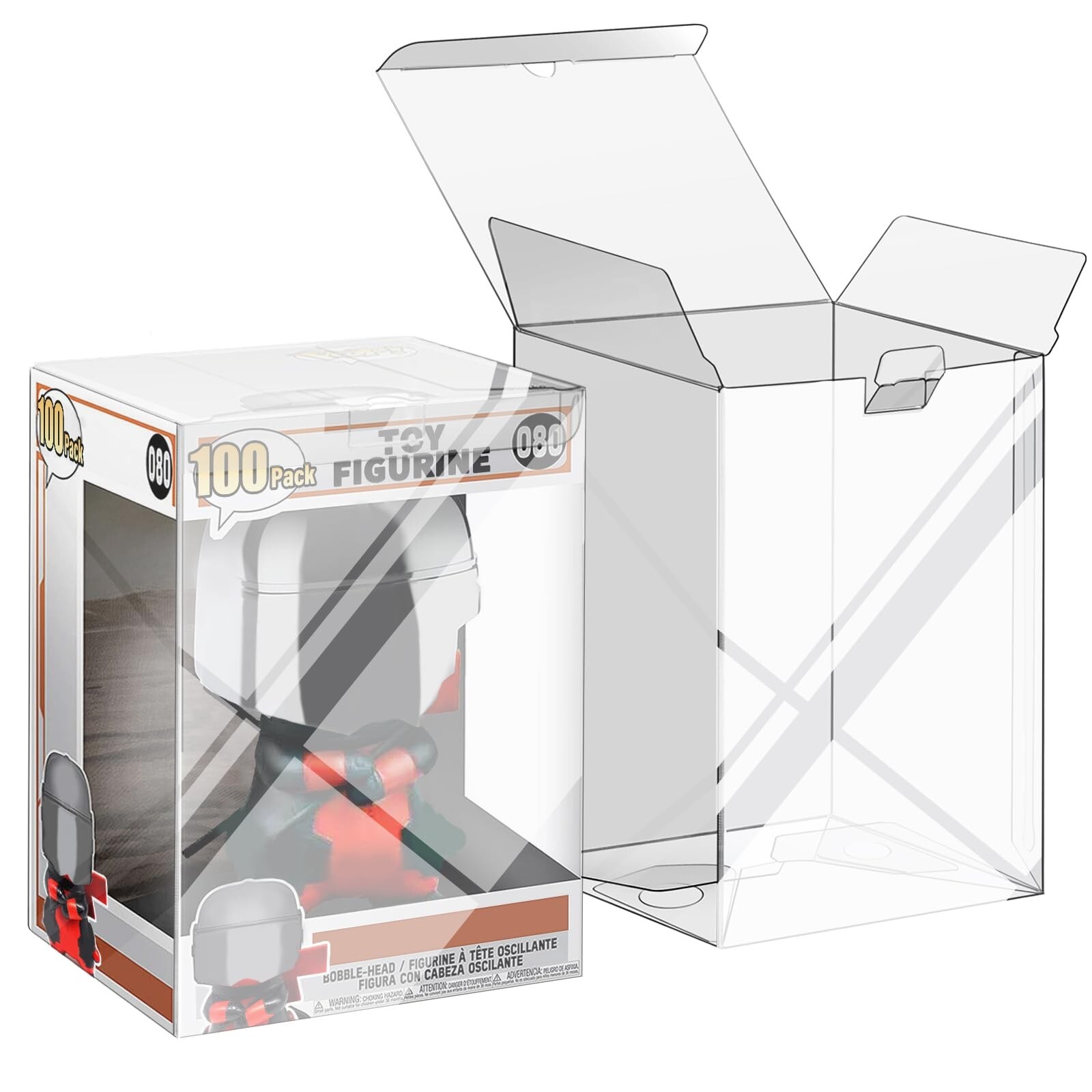 100 Pack Protectors Case Compatible with Funko- 4\ 100 Pack Protectors Case Compatible with Funko- 4\