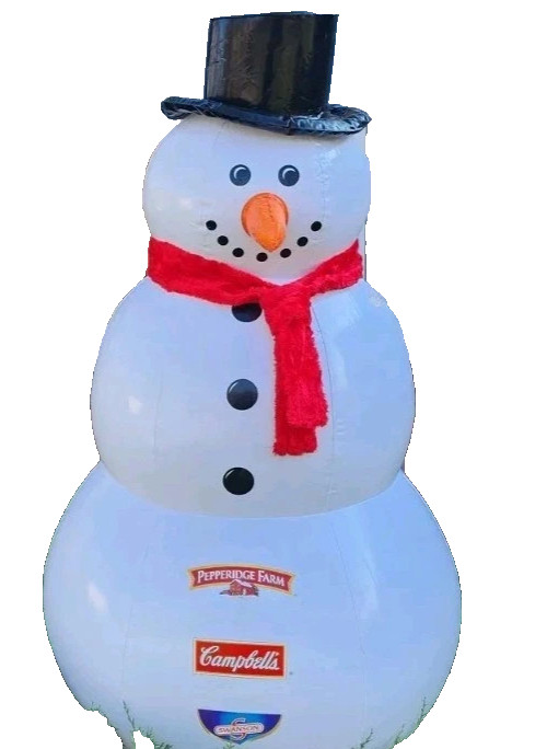 Pepperidge Farms Campbells Swanson Inflatable Snowman Promo Display New