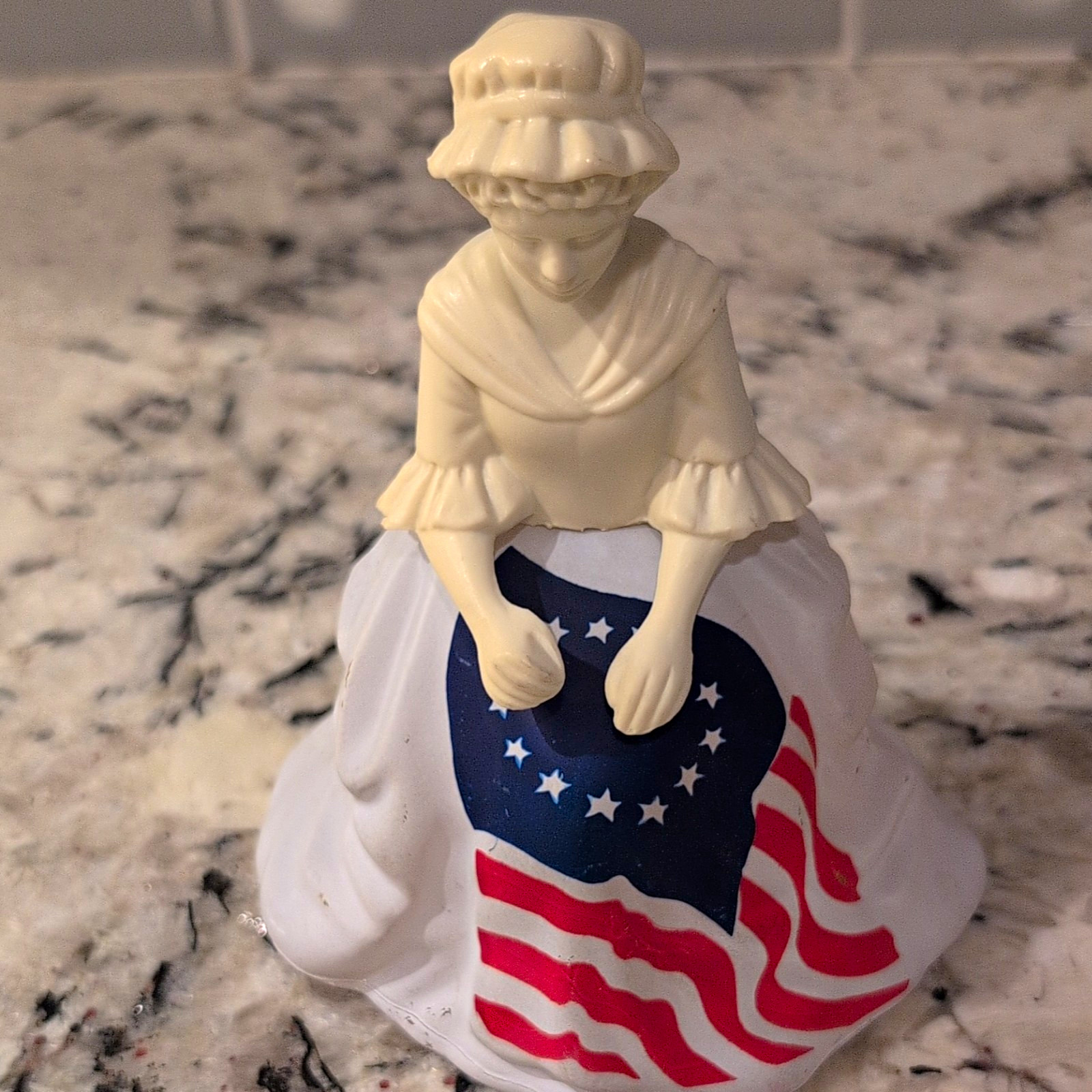 Vintage 1976 Avon Betsy Ross Figurine Topaze Cologne Bottle