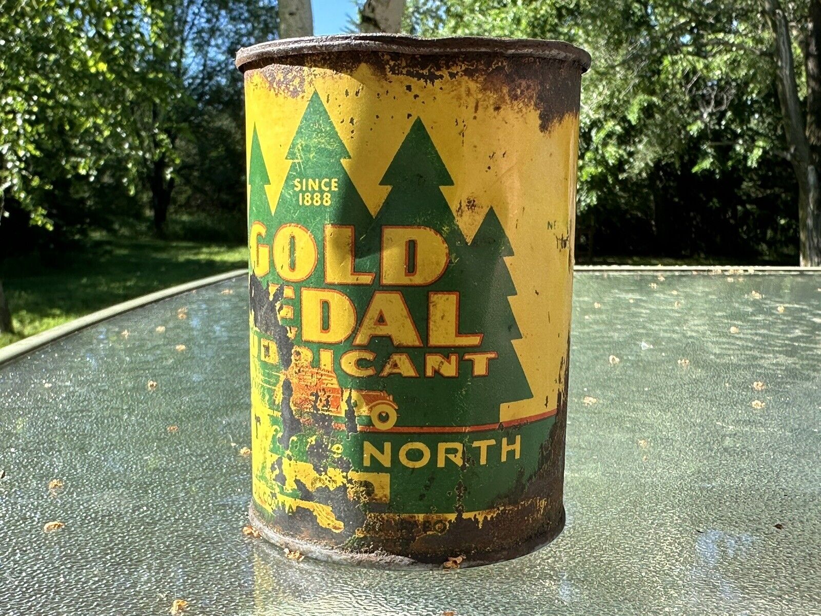 Vintage GOLD MEDAL Quart Oil Full Can “Best Of The North” MN -EXTREMELY Rare🔥