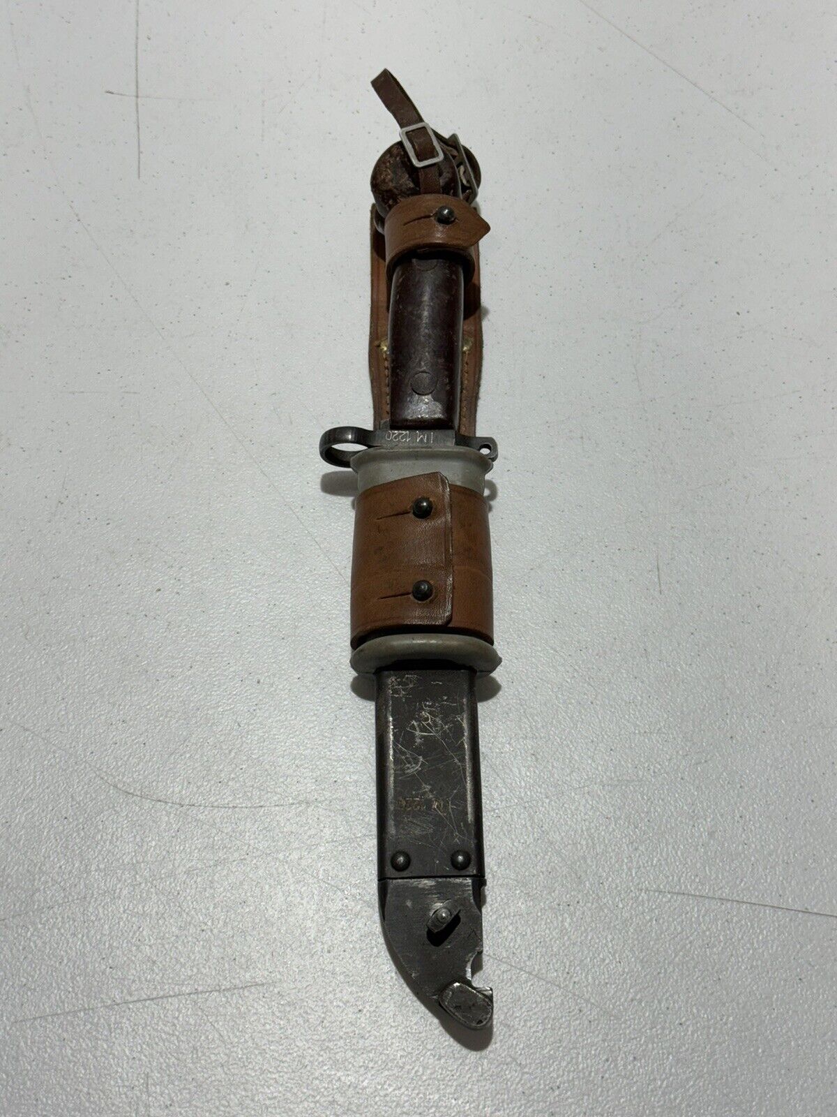 Romanian Bakelite Handle Wire Cutter Bayonet Scabbard