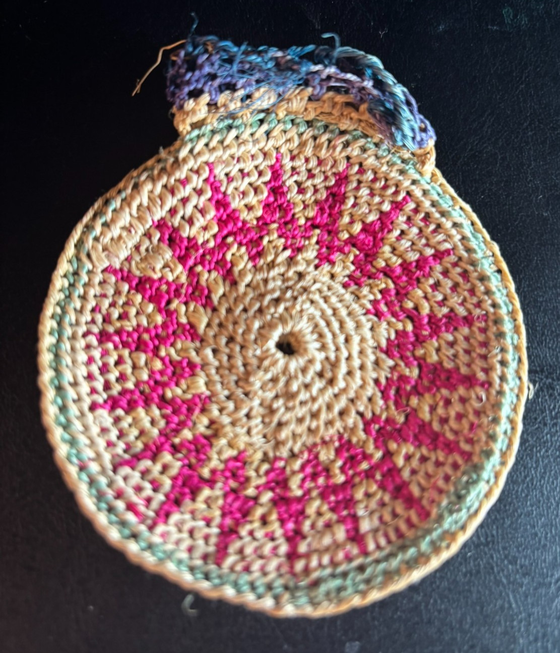 Vintage Mayan Tapestry Crochet Wool Bolsita Miniature Coin Purse 3\ Vintage Mayan Tapestry Crochet Wool Bolsita Miniature Coin Purse 3\