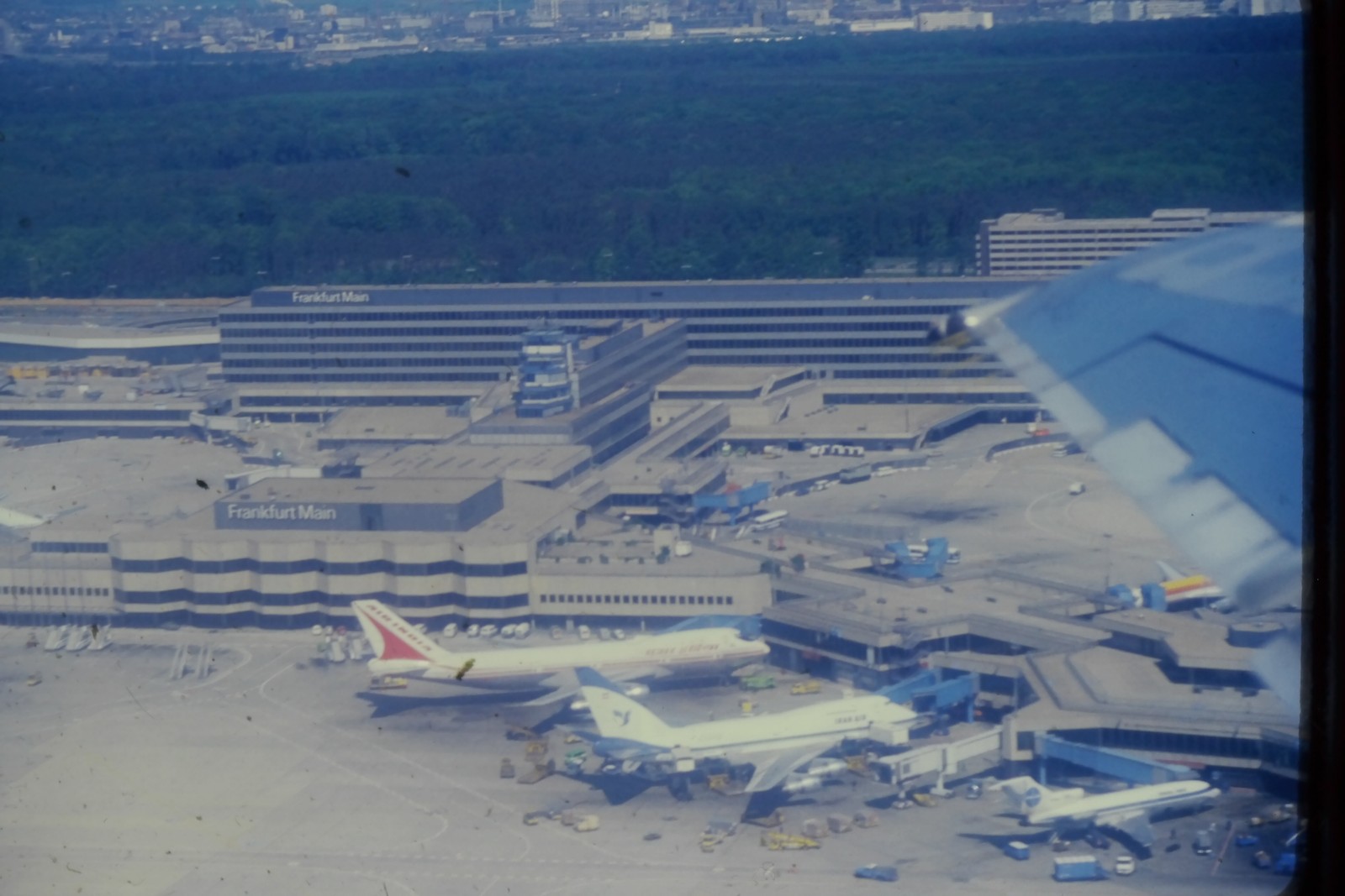 c1970\'s Ektachrome 35mm Slide Frankfurt Airport Boeing 747 Pan Am Germany Forest c1970\'s Ektachrome 35mm Slide Frankfurt Airport Boeing 747 Pan Am Germany Forest