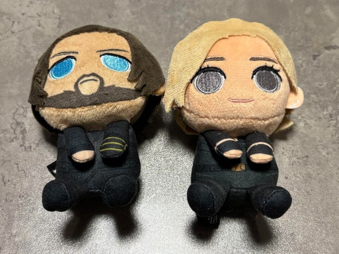MARVEL Thunderbolts ＆ you Mascot Plush Winter Soldier Bucky Barnes Yelena Belova