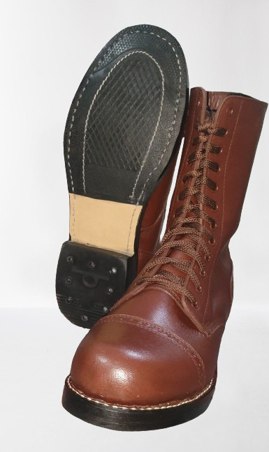 WW2 US Army Paratrooper Boots High Quality 100% Leather Jump Shoes - TOP Repro