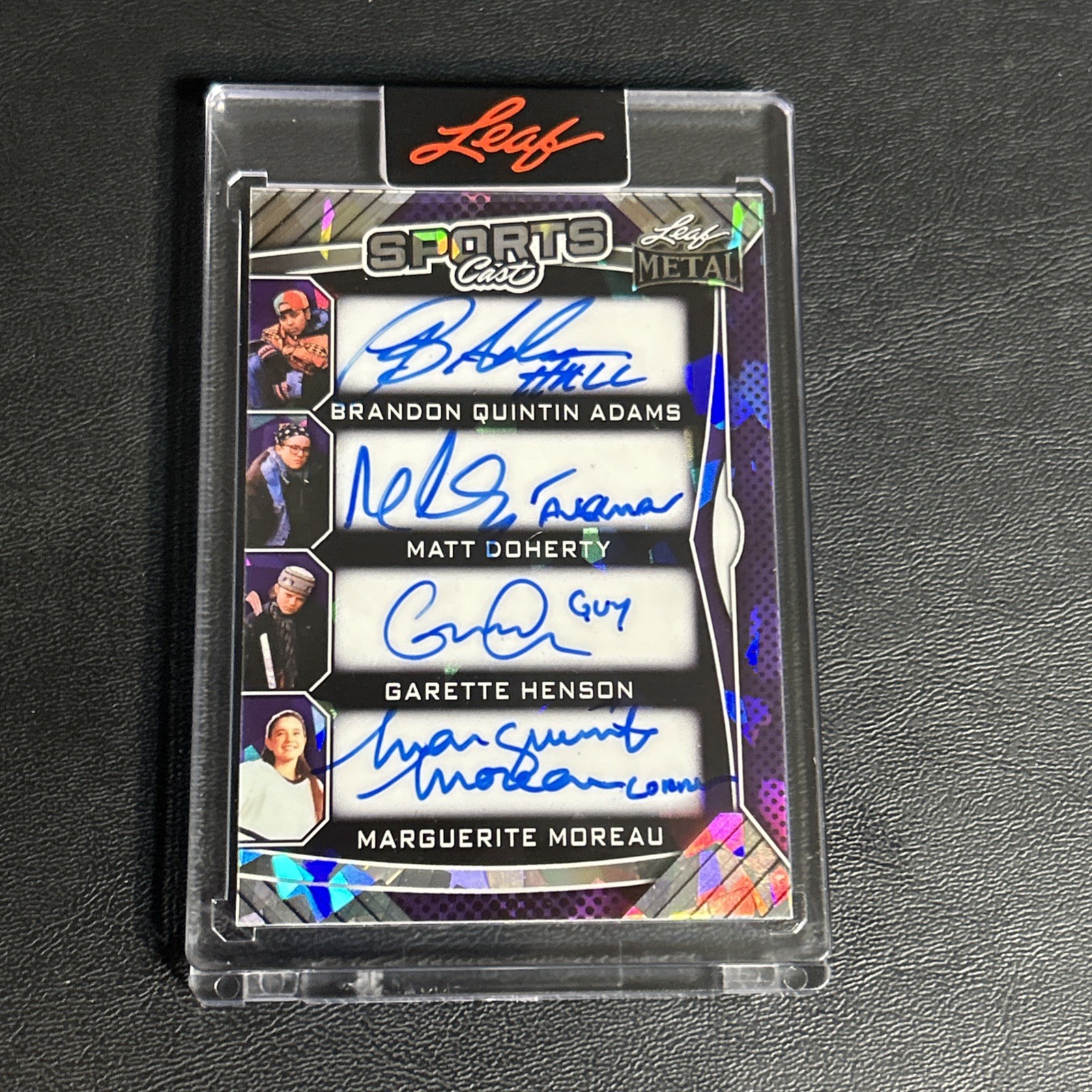 2025 Leaf Metal Authentics - Mighty Ducks Sports Cast /2 Eight Auto # SC-1