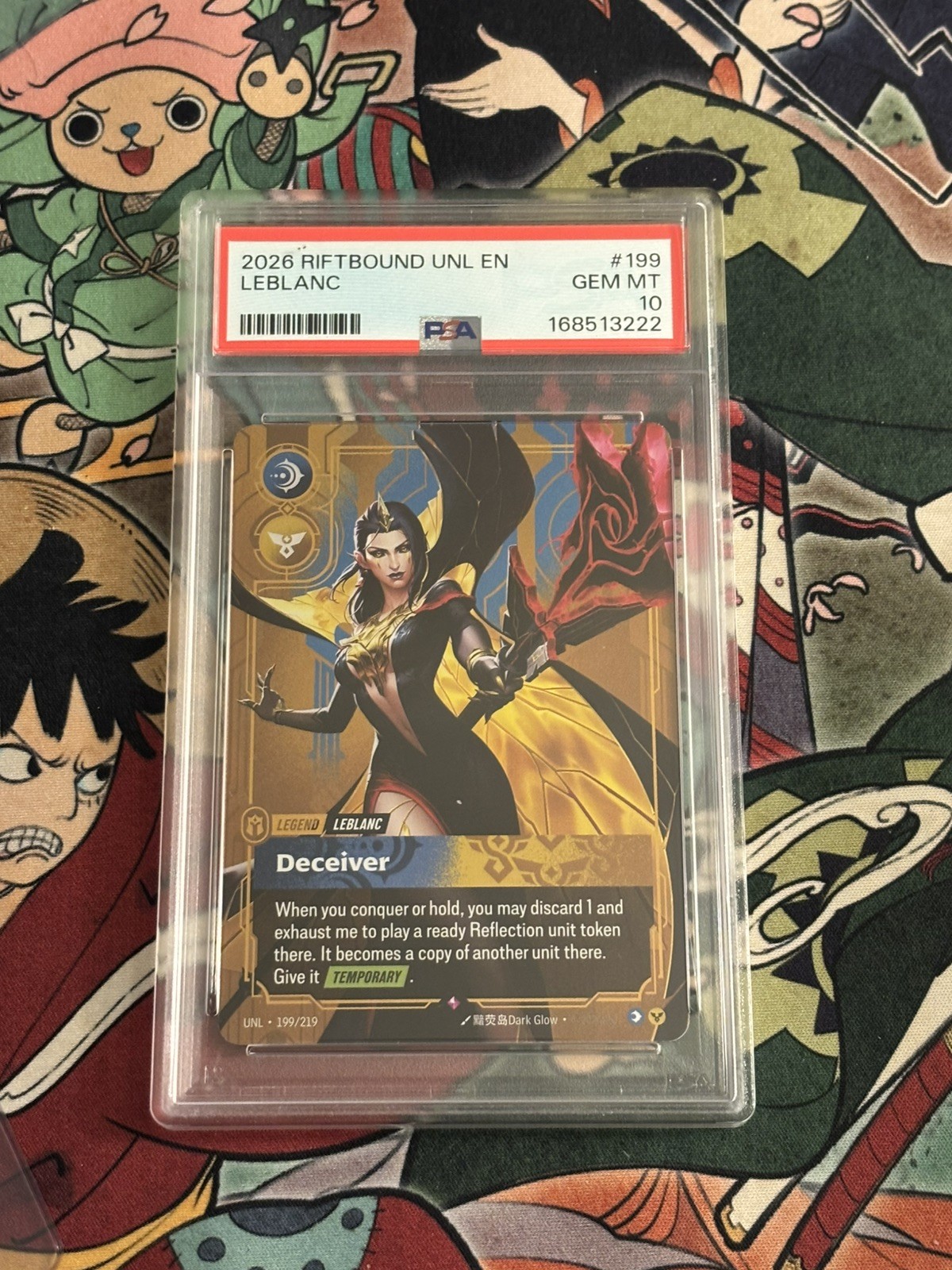 2026 RIFTBOUND LEAGUE OF LEGENDS #199 LEBLANC DECEIVER PSA 10