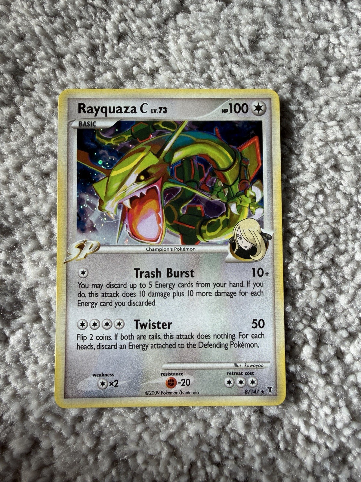 Pokémon Rayquaza C 8/147 Supreme Victors Holo Rare 2009 NM To LP