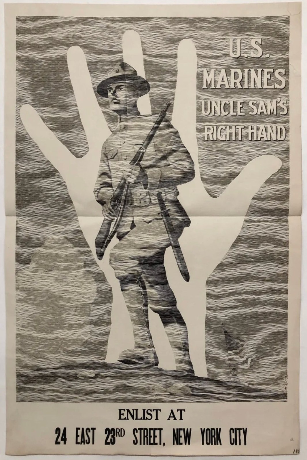 U.S. Marines Recruitment Poster (WWI) - 2x3 Print ๐๏ธ 200gsm Paper๐ Print U.S. Marines Recruitment Poster (WWI) - 2x3 Print ๐๏ธ 200gsm Paper๐ Print