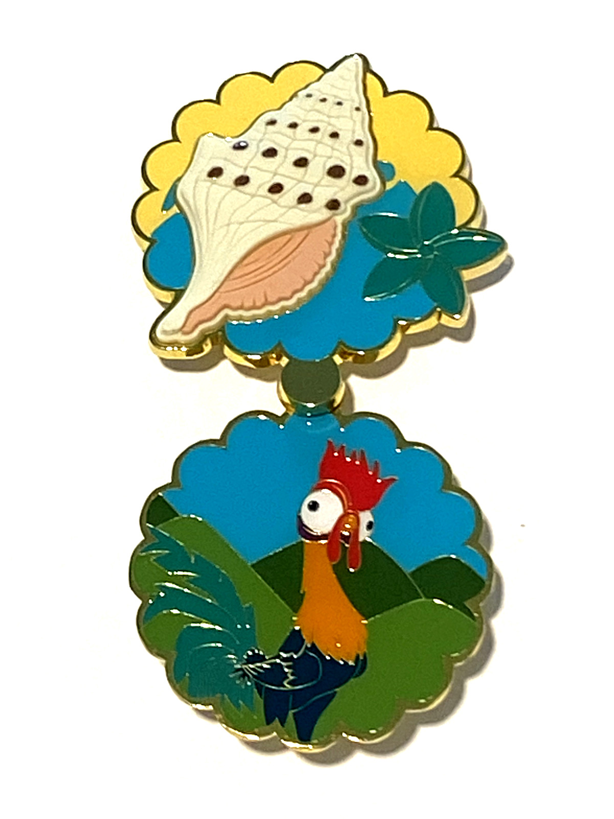 Disney Moana Seashell Hinged Lounge Fly Mystery pin. New/box. You Choose.